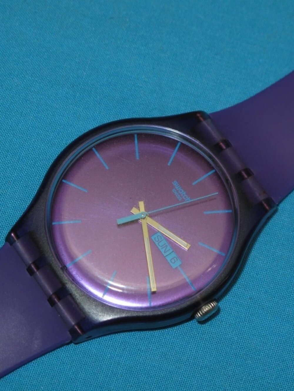 Swatch Purple Rebel Watch SUOV702